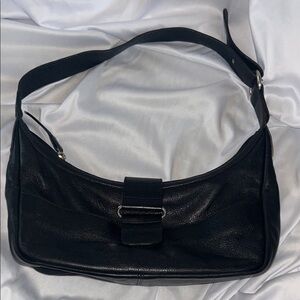 Chic Black Leather Shoulder Bag